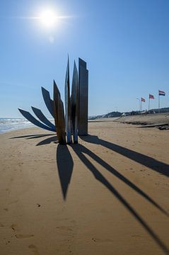 Omaha Beach Memorial by Peter Bartelings