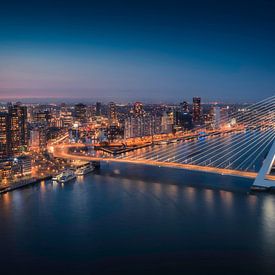 Le pont Erasmus à Rotterdam sur Anthony Malefijt