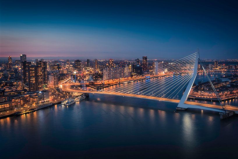 Erasmus-Brücke Rotterdam von Anthony Malefijt