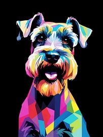 Miniatuur Schanauzer Pop Art