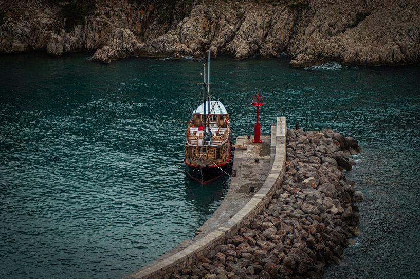 Navire en mer par Annemarie Bruil