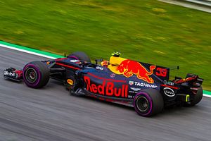 Max in actie tijdens de Grand-Prix van Oostenrijk 2017