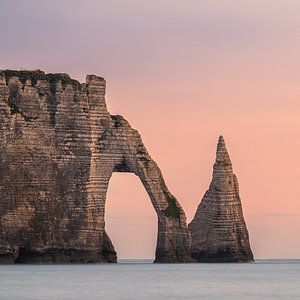 Ein Abend in Etretat, Normandie, Frankreich