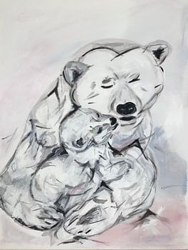 Bedingungslose Liebe - liebevolle süße Eisbären