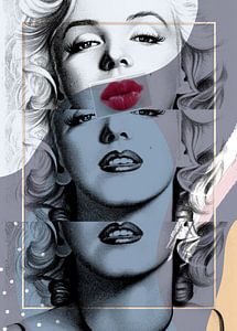 Triple Edition 2 of Marilyn Monroe van Gisela- Art for You