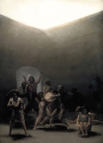 Figures Under the Skylight