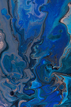 Bleu : couleurs liquides