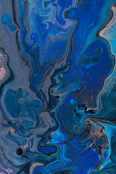 flüssige Farben: Blau von Marjolijn van den Berg