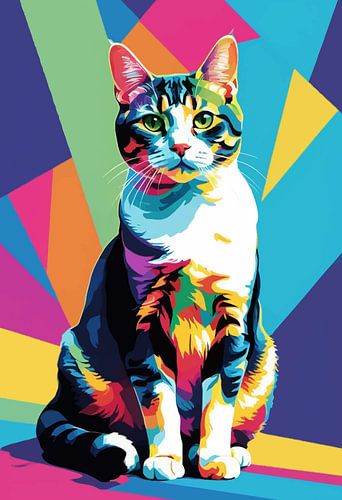 Amerikaans Korthaar Pop Art