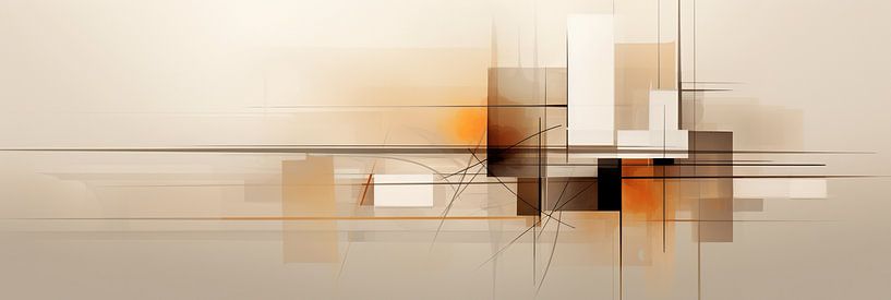 Abstract Earth tones Beige by Abstract Painting
