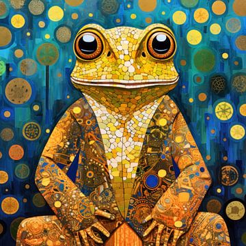 Golden frog by ARTemberaubend