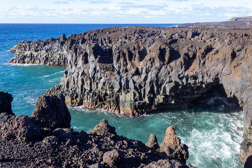 Côte rocheuse Los Hervideros au sud-ouest de Lanzarote par Reiner Conrad