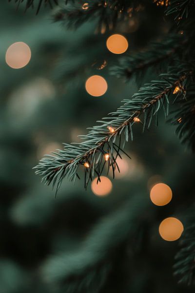 Christmas tree lights by Poster Art Shop