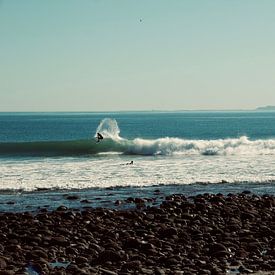Surfer en Californie sur Bas Koster