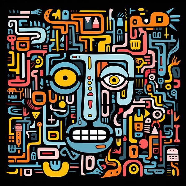 Abstract Face Maze by Art Lovers