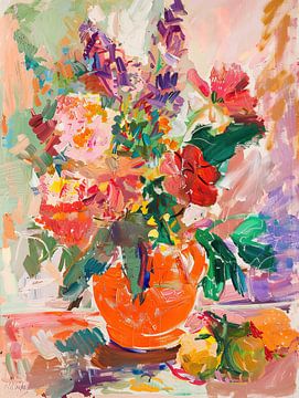 Fleurs | Champ de fleurs Impressionnisme sur Art Merveilleux