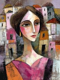 Woman with an earring