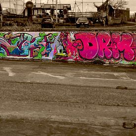 NDSM-werf oude scheepswerf dok graffitimuur sur Coco Gonzalez