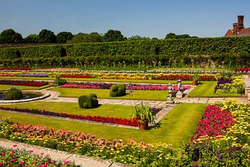 Hampton Court Castle Tuinen, Herefordshire, Engeland van Lieuwe J. Zander