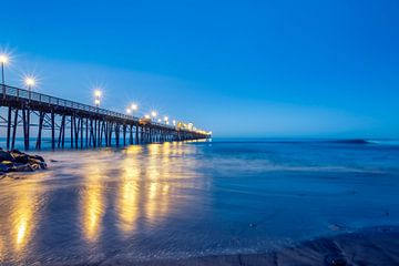 Oceanside Pier Reflecties van Joseph S Giacalone Photography