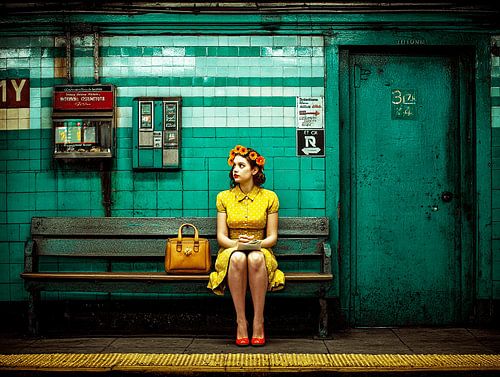 The Elegant Yellow Woman of Platform 3