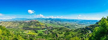 Panorama van Erice, Sicilië