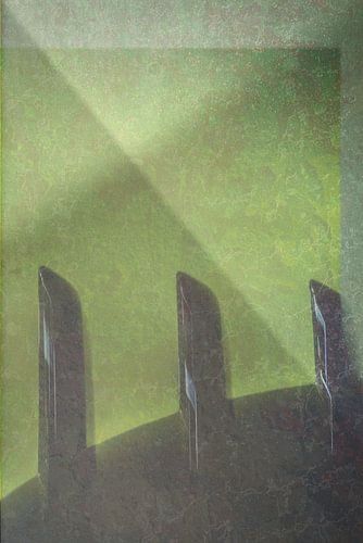 Modern photo art with green tones and abstract design by Photography art by Sacha