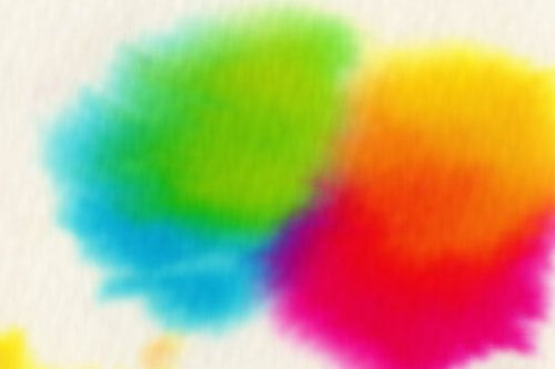 CMY(K) - handgemaakt uniek aquarel
