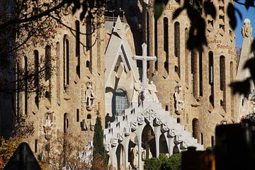 Facade of the Sagrada Familia van Michel Bergsma