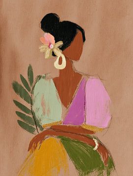 Buntes modernes Porträt von Studio Allee