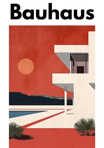 Bauhaus poster art print by Niklas Maximilian