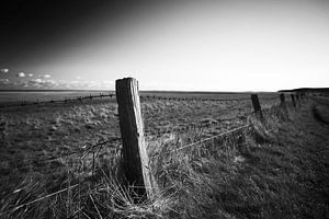 Alter Zaun in der Landschaft
