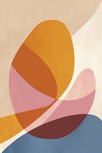 Flowing Shapes in Warm Colors no. 5