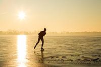 Schaatsen bij zonsopkomst