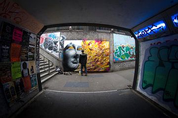 Urban Graffiti in der U-Bahn von Atelier Liesjes