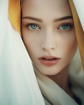 Digital art portrait "Beautiful eyes" by Carla Van Iersel