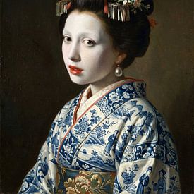 Geisha with a Pearl von Marja van den Hurk