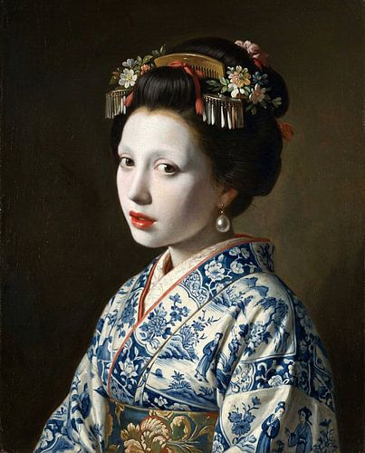 Geisha with a Pearl von Marja van den Hurk