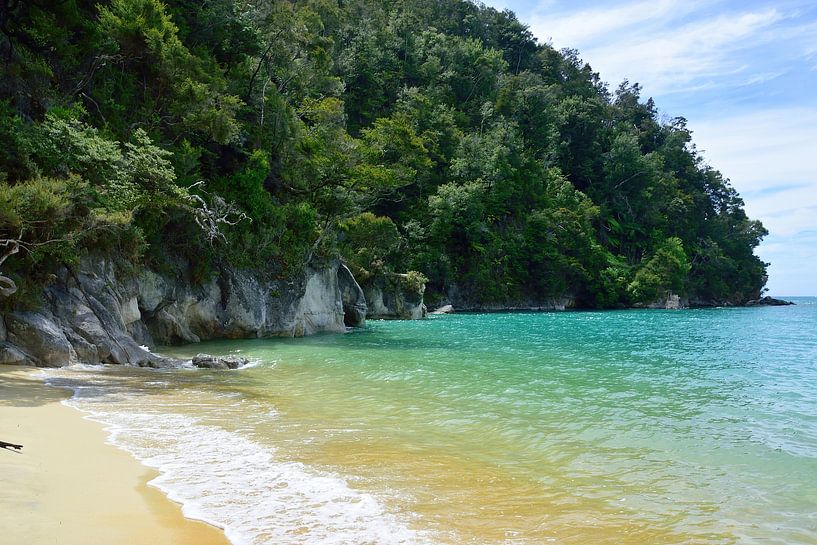 The far end of Anchorage Bay beach by Frank's Awesome Travels