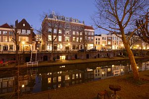 Oudegracht in Utrecht tussen Geertebrug en Vollersbrug van Donker Utrecht