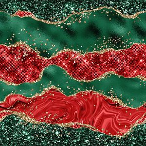 Christmas Glitter Agate Texture 06 van Aloke Design