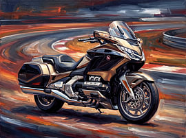 Honda Gold Wing im ersten Licht von Jan Keteleer