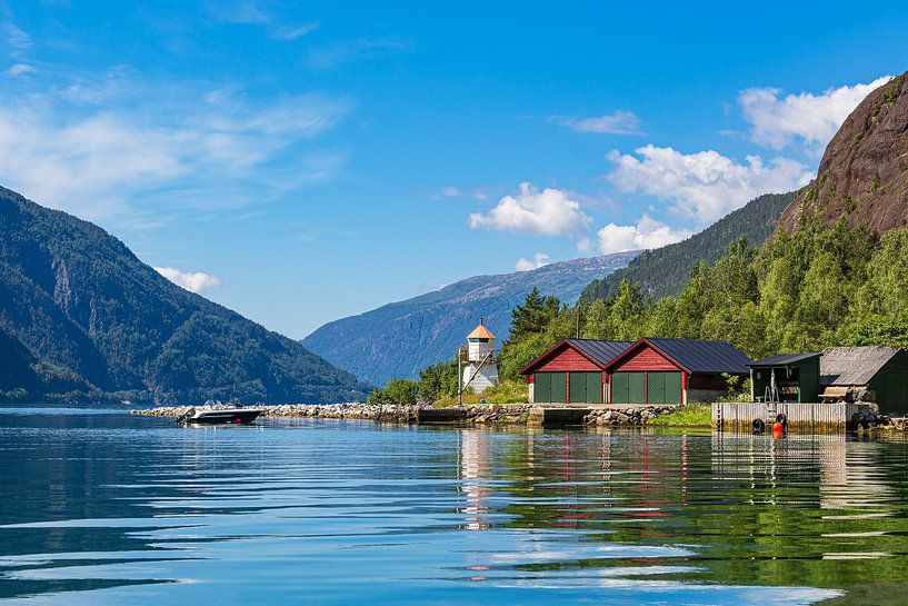 View of the Åkrafjord in Norway by Rico Ködder