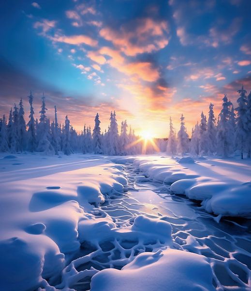 Winterzauber von fernlichtsicht