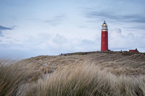 Texel lighthouse from the dunes