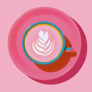 Pink Coffee van Marja van den Hurk