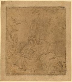 Rembrandt van Rijn, The Rest on the Flight: Lightly Etched