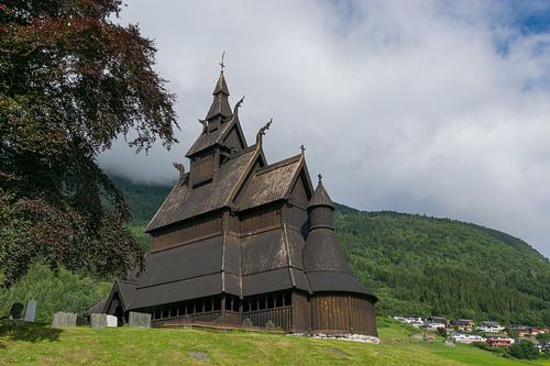 Staafkerk van Vik in Noorwegen