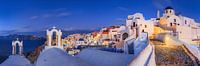 Greek island Santorini in the morning