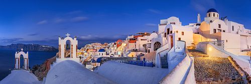 Grieks eiland Santorini in de ochtend